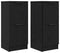 vidaXL - Dressoirs - 2 - stuks - in - Zwart - Eiken, - 30x30x70 - cm, - Gemaakt - van - Geengineerd - Hout
