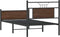 vidaXL - Bedframe - zonder - matras - bewerkt - hout - bruin - eikenkleur - 90x200 - cm
