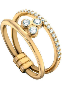 Esprit ESRG001912 - Damesring - Goudkleurig - Zilver - Maat 17.00
