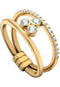 Esprit ESRG001912 - Damesring - Goudkleurig - Zilver - Maat 17.00