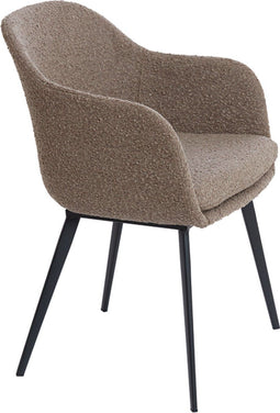 Light & Living - Eetkamerstoel LEONE - 59x58.5x82cm - Bruin - Set van 2