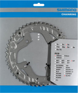 Kettingblad Shimano Alivio FC-T4060 9 speed - 48 tands - zilver