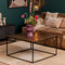 Salontafel - salontafel vierkant - salontafel aluminium