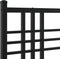 vidaXL - Bedframe - met - hoofdbord - metaal - zwart - 150x200 - cm
