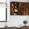vidaXL - Hangkast - 30x29,5x60 - cm - bewerkt - hout - gerookt - eikenkleurig