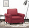 Fauteuil 60 cm kunstleer wijnrood
