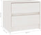 vidaXL - Nachtkastje - 40x30,5x35,5 - cm - massief - grenenhout - wit