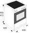 Etna FIV560RVS - Inductie fornuis 60 cm - 4 kookzones 5800 W - RVS