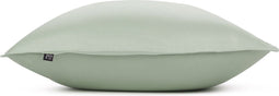 Zohome Kussensloop Satinado - Kussenhoes van 40x80 cm - Set van 2 stuks - 100% Katoen-Satijn - Groen