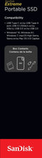 Sandisk Extreme Portable SSD - 2TB - USB 3.2 Gen2 10Gb/s - Zwart
