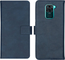 iMoshion Hoesje Geschikt voor Xiaomi Redmi Note 9 Hoesje Met Pasjeshouder - iMoshion Luxe Bookcase - Donkerblauw