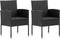 vidaXL - Tuinstoelen - 2 - st - poly - rattan - zwart