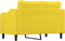 vidaXL - Tweezitsbank - 120 - cm - stof - lichtgeel