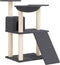 vidaXL - Kattenmeubel - met - sisal - krabpalen - 83 - cm - donkergrijs