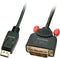 Lindy 41489 - Adapter DisplayPort naar DVI - 50 cm - Zwart