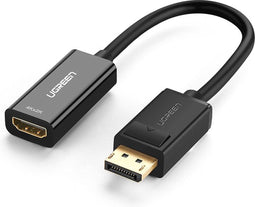 Ugreen DisplayPort naar HDMI - Unidirectionele adapter - 1080P 60Hz - Zwart