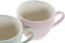 Set van 6 kopjes met schotel DKD Home Decor Blauw Roze Groen Keramiek (150 ml)