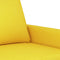 vidaXL - Tweezitsbank - 120 - cm - stof - lichtgeel