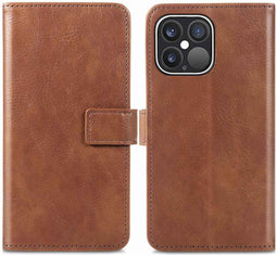 iMoshion Hoesje Geschikt voor iPhone 13 Pro Hoesje - iMoshion Luxe Bookcase - Bruin