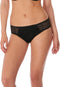 Freya Urban - Bikini Slip - Flatterende beenlijn met chevron-details - Zwart