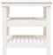 vidaXL - Werkbank - 78,5x50x80 - cm - massief - grenenhout - wit