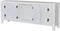 vidaXL - Tv-meubel - 110x24x48 - cm - bewerkt - hout - wit