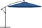 vidaXL - Zweefparasol - met - LED-verlichting - 350 - cm - azuurblauw