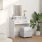 vidaXL - Kaptafel - met - Lades - Wit - 79x41x140 - cm