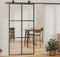 vidaXL - Schuifdeur - met - beslag - 102x205 - cm - aluminium - en - ESG-glas