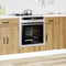 vidaXL - Ovenkast - Kalmar - bewerkt - hout - artisanaal - eikenkleur