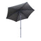 Rhino Lugo Parasol - Ø200 cm - Kantelbaar en in hoogte verstelbaar - Grijs