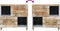 vidaXL - Dressoir - 80x33,5x75 - cm - massief - mangohout
