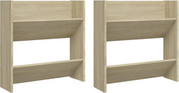 vidaXL-Wandschoenenkasten-2-st-60x18x60-cm-spaanplaat-sonoma-eiken