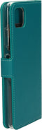 Mobiparts Galaxy A22 5G (2021) - Wallet Case - Saffiano motief - Turquoise