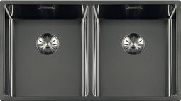 Lorreine Royal - Spoelbak 34x34x40cm - Slim design 6mm rand - Gun metal
