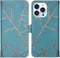 iMoshion Hoesje Geschikt voor iPhone 13 Pro Hoesje Met Pasjeshouder - iMoshion Design Softcase Bookcase - Blauw / Blue Graphic