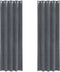 vidaXL - Blackout - Gordijnen - met - Oogjes - 2 - stuks - Super - Lichtgrijs - Fluweel