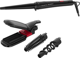 Rowenta Infinite CF422L - 9-in-1 Multistyler - Kegelvormige tang en 2-in-1 stijltang - Zwart/Roze