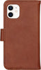 iMoshion Hoesje Geschikt voor iPhone 12 Mini Hoesje Met Pasjeshouder - iMoshion Luxe Bookcase - Bruin