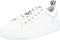 PS Poelman Esquimo - Dames Quilted Leren Sneakers - Leopard Print - Wit