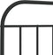 vidaXL - Bedframe - met - hoofd- - en - voeteneinde - metaal - zwart - 90x200 - cm