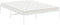vidaXL - Bedframe - metaal - wit - 150x200 - cm