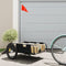 vidaXL - Fietstrailer - oxford - stof - en - ijzer - zwart