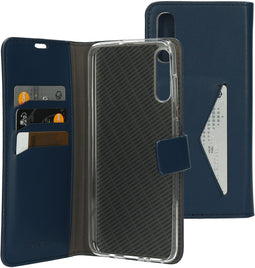 Mobiparts Classic Wallet Case - Samsung Galaxy A70 (2019) - Ruimte voor pasjes - Blauw