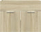 vidaXL - Wastafelkast - 60x38,5x46 - cm - spaanplaat - sonoma - eikenkleurig