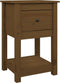 vidaXL - Nachtkastje - 40x35x61,5 - cm - massief - grenenhout - honingbruin