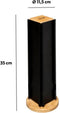 Koffie cup/capsule houder/dispenser hout/metaal zwart 24 cups - Koffiecups houder/standaard - Metalen Dolce Gusto cuphouder