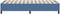 vidaXL - Bedframe - Blauw - 80x200 - cm - Corduroy - Stof