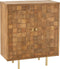 J-Line kast Nino - metaal/mangohout - naturel/goud