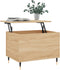 vidaXL - Salontafel - 60x44,5x45 - cm - bewerkt - hout - sonoma - eikenkleurig